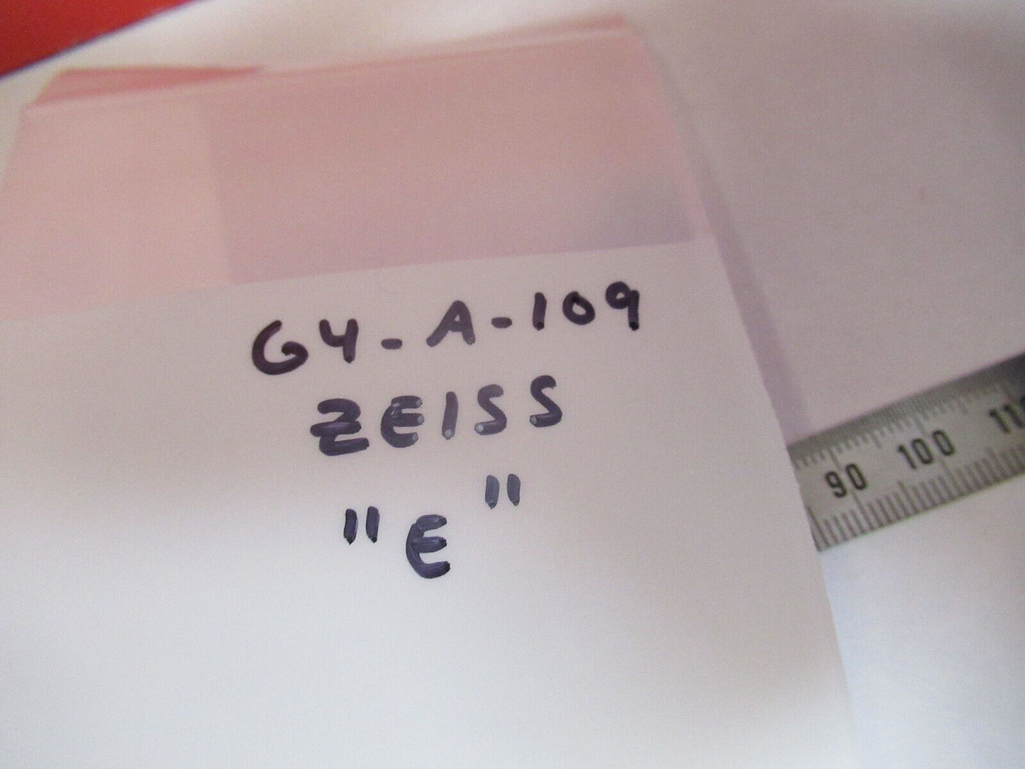 ANTIQUE CARL ZEISS GERMANY "E" OBJECTIVE MICROSCOPE PART AS PICTURED G4-A-109