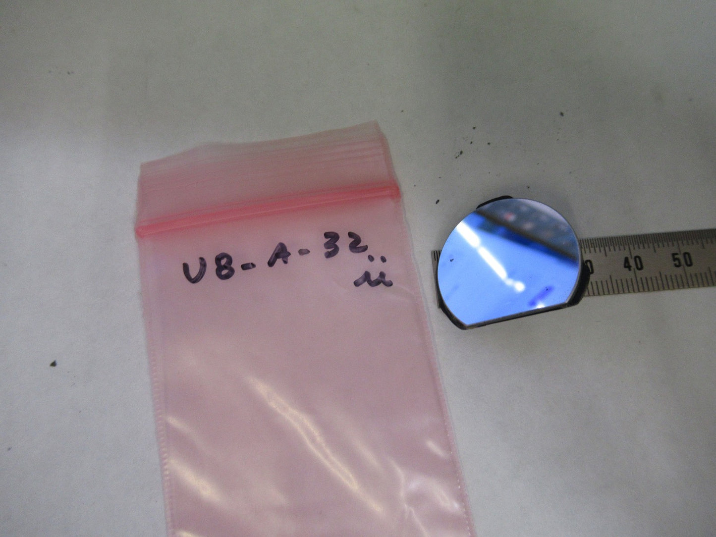 OPTICAL FLAT MIRROR OPTICS MICROSCOPE PART AS PICTURE U8-A-32