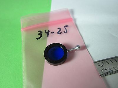 MIKROSKOPTEIL OPTISCHER BLAUFILTER UNITRON JAPAN OPTICS AS IS BIN#34-25
