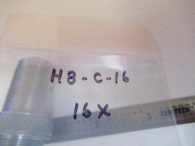 LEITZ WEZTLAR OBJECTIVE PL 16X INFINITY OPTICS MICROSCOPE PART AS PIC &H8-C-16