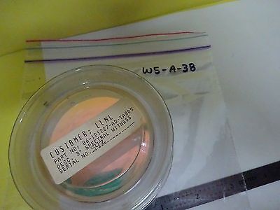 OPTICAL FLAT ZERODUR DICHROIC MIRROR LASER OPTICS AS IS BIN#W5-A-38