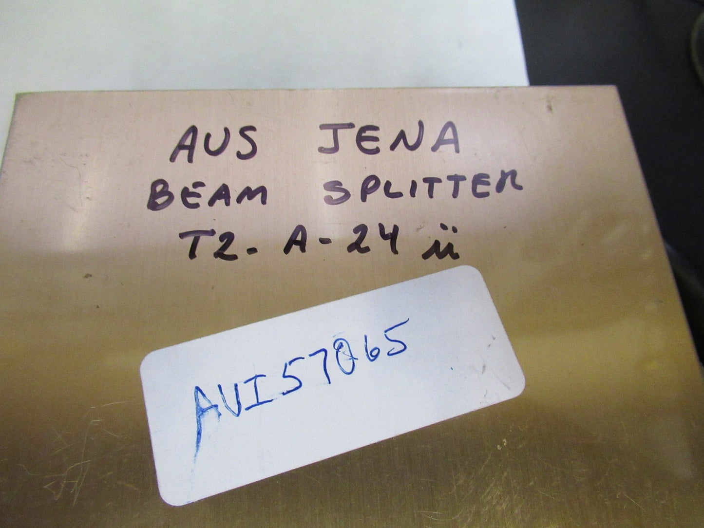 AUS JENA GERMANY HUGE BEAM SPLITTER OPTICS MICROSCOPE PART AS PICTURED T2-A-24
