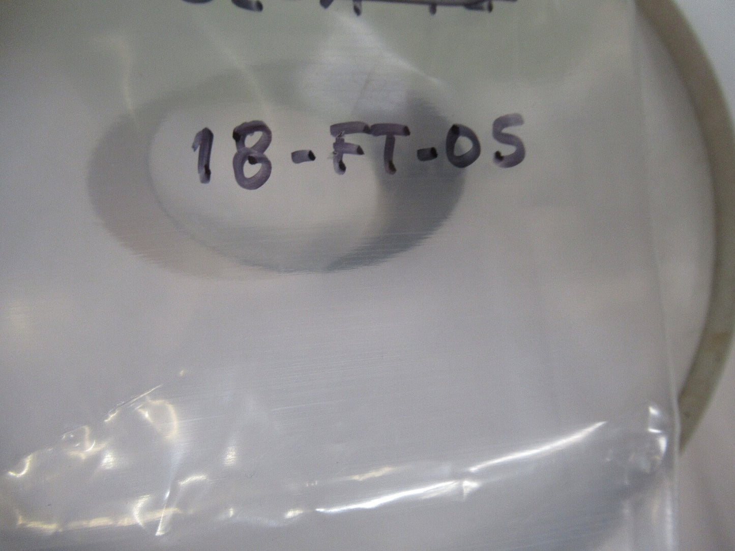 HUGE GLASS FLAT WINDOW THICK WITH HOLE FOR LASER OPTICS AS PICTURED 18-FT-05
