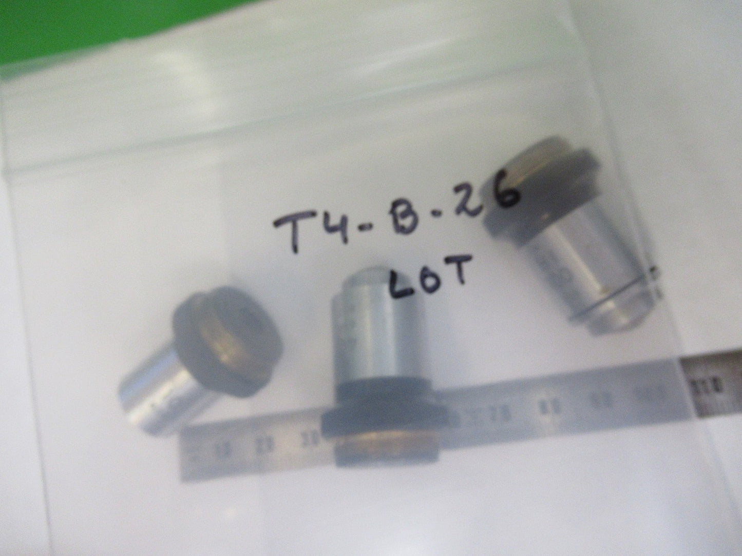 LOT OBJECTIVE NIKON JAPAN 10X 40X 100X MICROSCOPE PART AS PICTURED T4-B-26