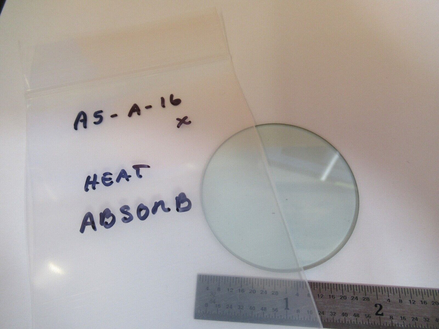 ZEISS GERMANY HEAT ABSORBING FILTER MICROSCOPE PART OPTICS AS PICTURED &A5-A-16