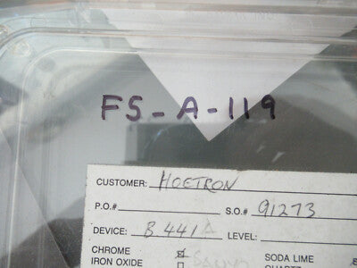 COLLECTABLE PHOTOMASK HOETRON ELECTRONIC COMPONENTS RARE AS PICTURED &F5-A-119