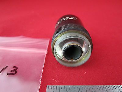 MICROSCOPE OBJECTIVE BAUSCH LOMB 40X OPTICS #2-113