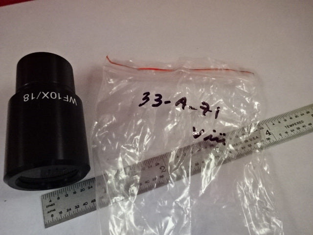 OPTICAL WF10X/18 EYEPIECE OCULAR MICROSCOPE PART OPTICS AS IS &33-A-71