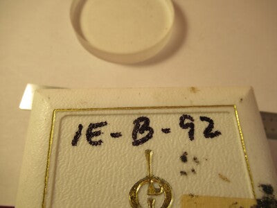 OPTICAL LENS FLAT COATED AR 5577 ANGSTROMS LASER OPTICS AS PICTURED &1E-B-92