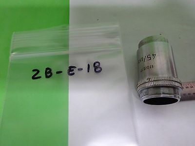 MICROSCOPE PART LEITZ GERMANY VINTAGE OBJECTIVE 45X OPTICS AS IS BIN#2B-E-18