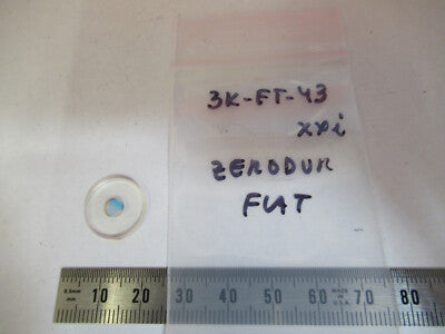 OPTICAL FLAT ZERODUR MINI LENS COATED OPTICS AS PICTURED &3K-FT-43