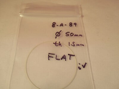 OPTICAL glass glass diameter 50mm OPTICS AS PICTURED &8-A-89