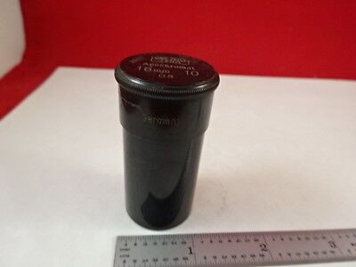 EMPTY ANTIQUE MICROSCOPE OBJECTIVE CONTAINER CARL ZEISS APOCHROMAT AS IS N5-A-28