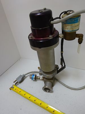 HIGH VACUUM SOLENOID VALVE + SENSOR AS IS BIN#TB-1