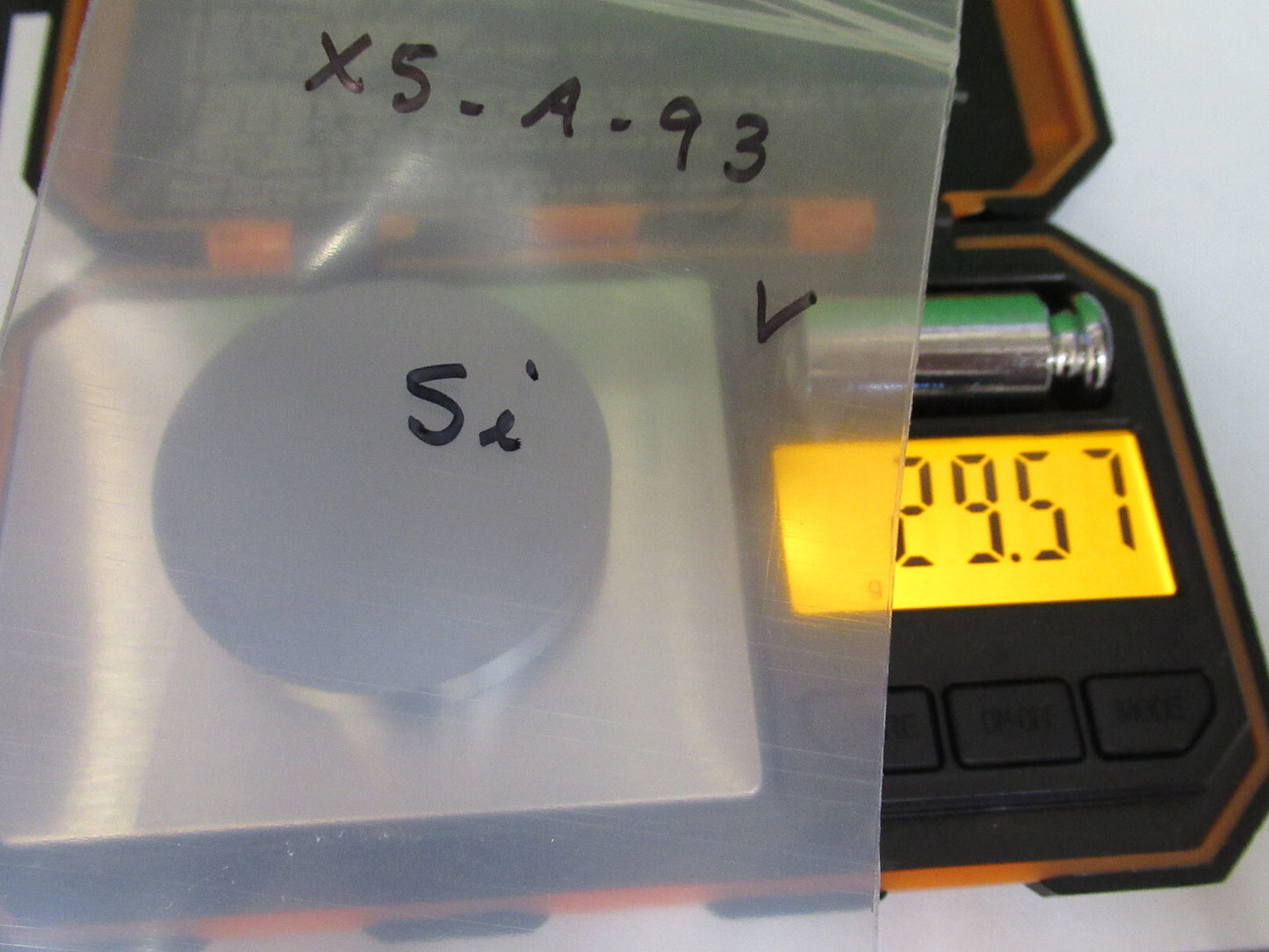 OPTICAL FLAT SILICON METAL SINGLE CRYSTAL IR LASER OPTICS AS PICTURED X5-A-93