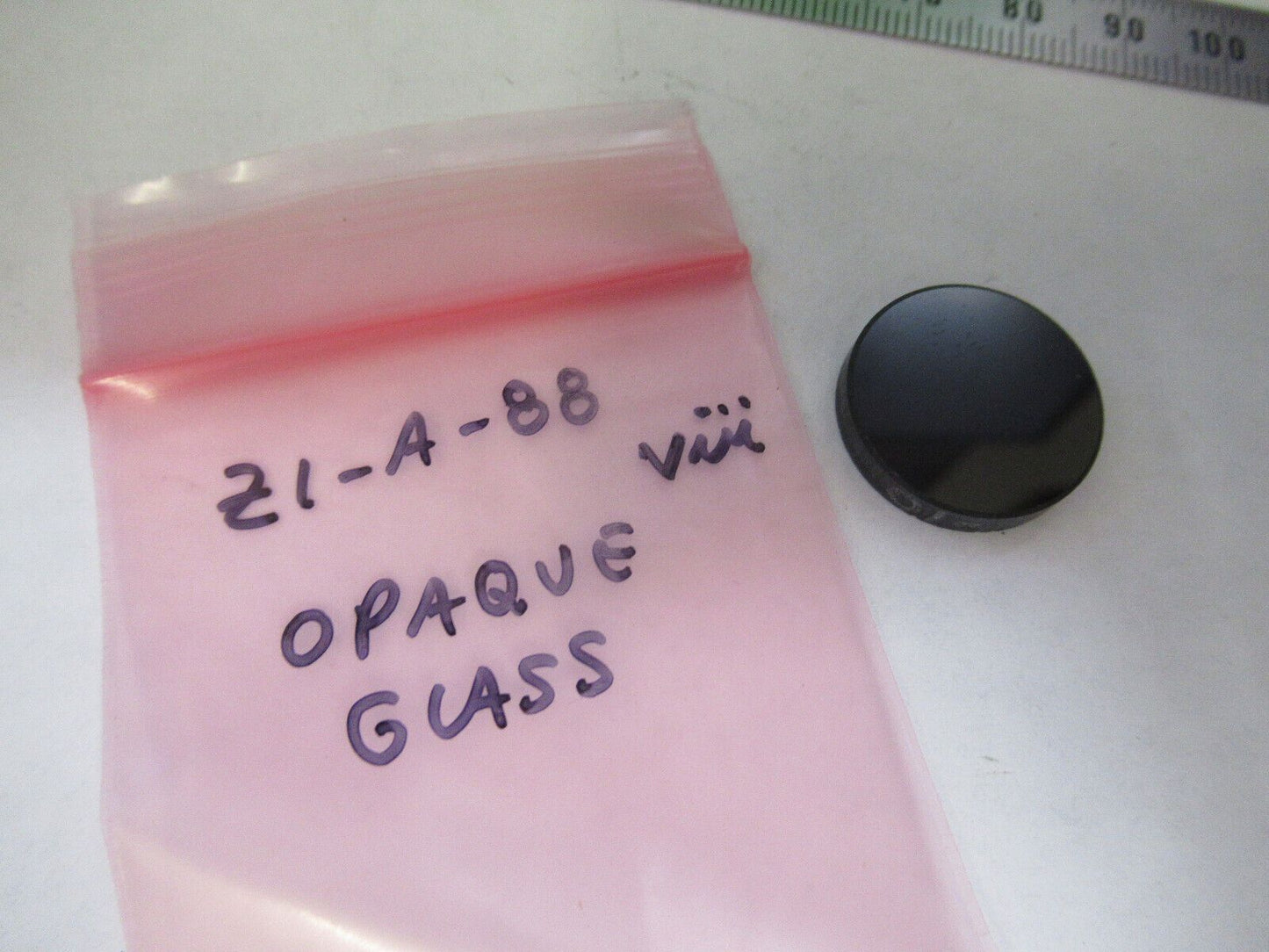 OPTICAL opaque glass blank MIL SPEC laser OPTICS AS PICTURED Z1-A-88