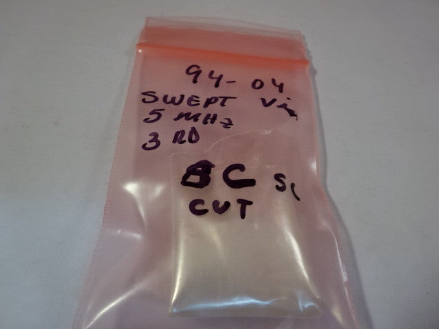 Lot 4 Ea Swept Quartz Blanks Sc cut 5 MHz 3rd Frequency Control Resonator