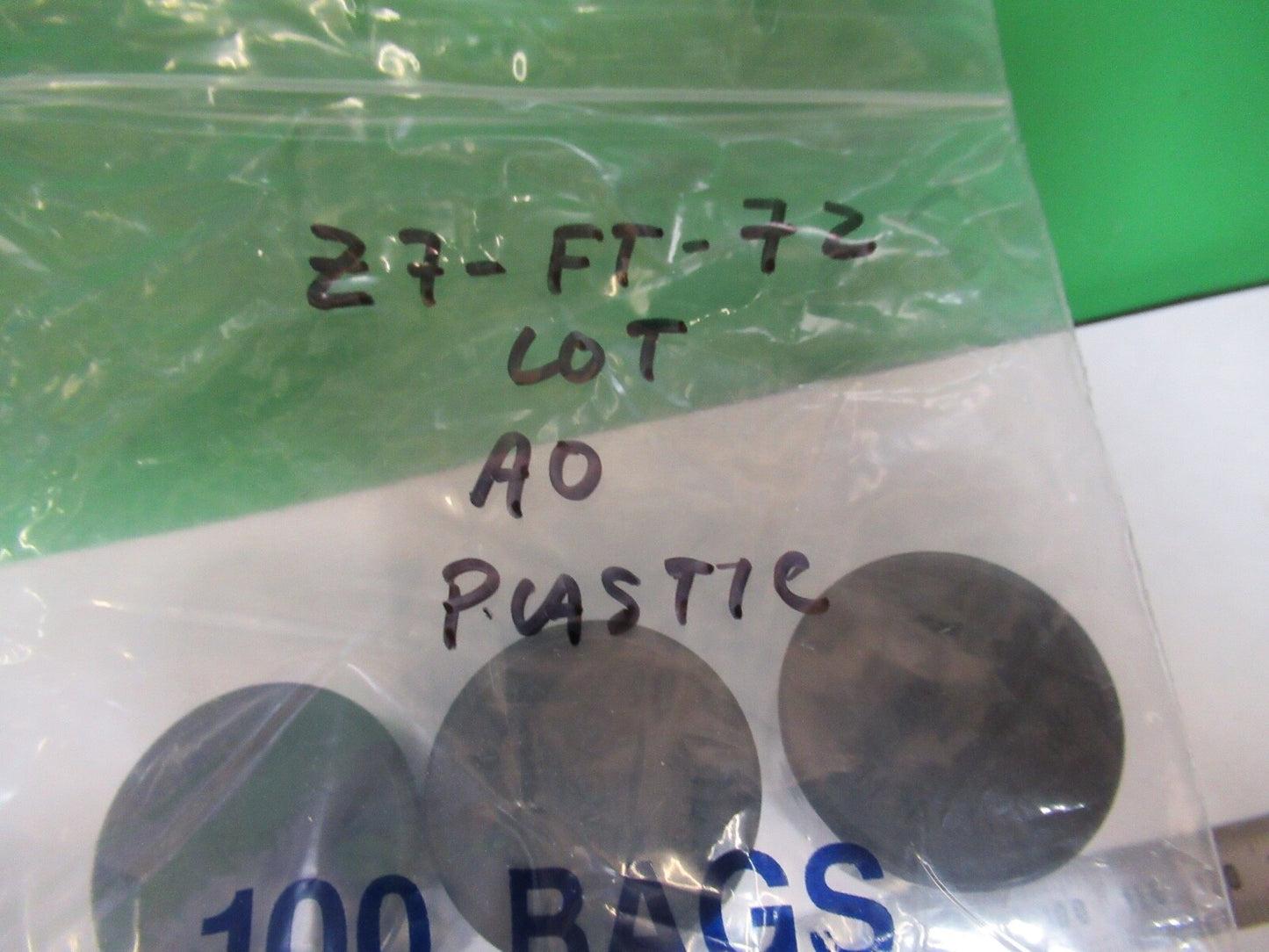 SPENCER AO EMPTY PLASTIC OBJECTIVE CANS MICROSCOPE PART AS PICTURED Z7-FT-72