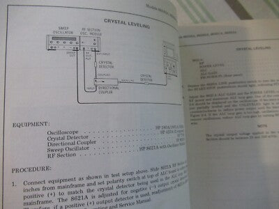 COLLECTABLE RARE HP HEWLETT PACKARD 86342A OSCILLATOR MODULE 1972 MANUAL &BIBLI