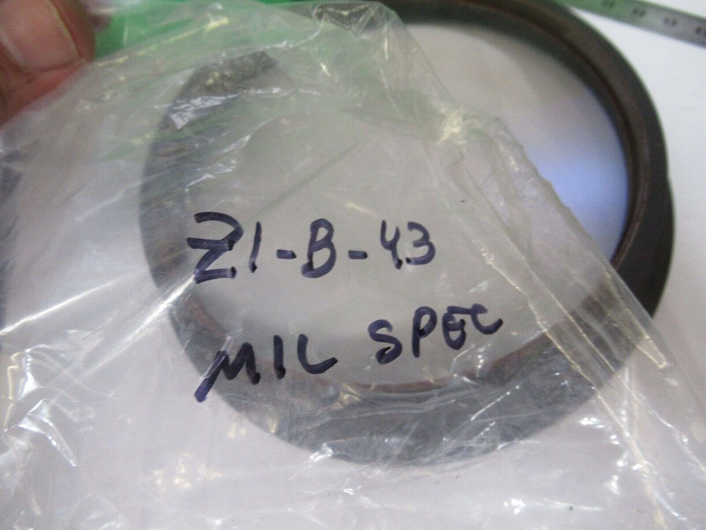 OPTICAL MIL SPEC LARGE WINDOW FLAT LENS OPTICS AS PIC z1-b-43