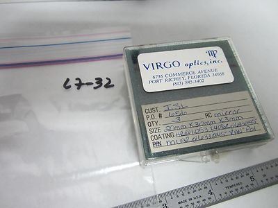 OPTICAL VIRGO COATED MIRROR LASER OPTICS AS IS BIN#L7-32