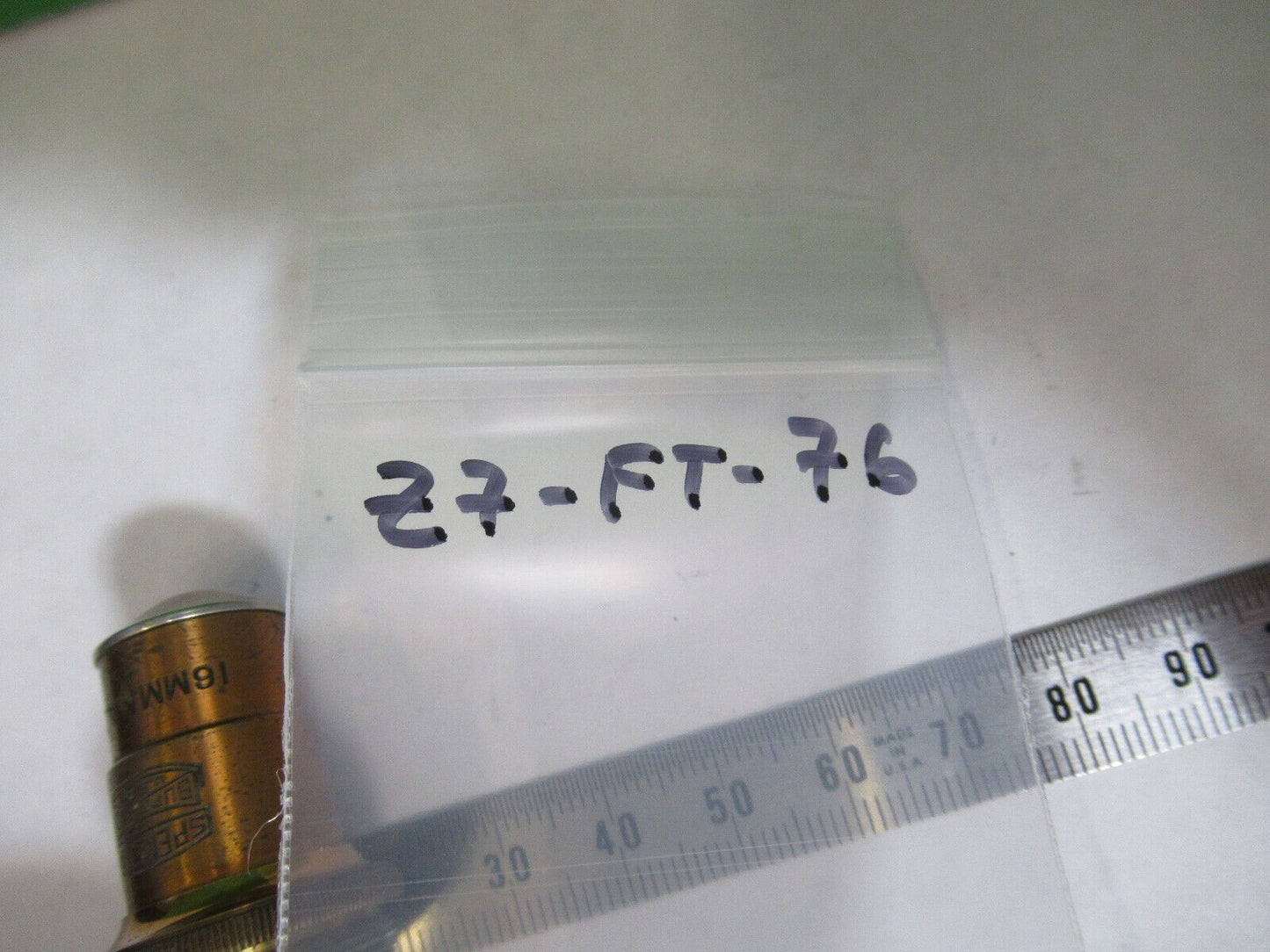 ANTIQUE BRASS OBJECTIVE SPENCER 10X MICROSCOPE OPTICS AS PICTURED Z7-FT-76