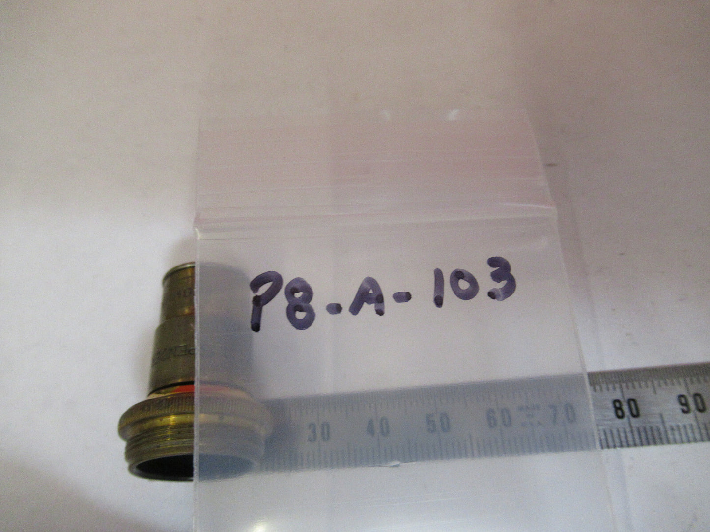 ANTIQUE BRASS SPENCER OBJECTIVE 10X MICROSCOPE PART AS PICTURED &P8-A-103
