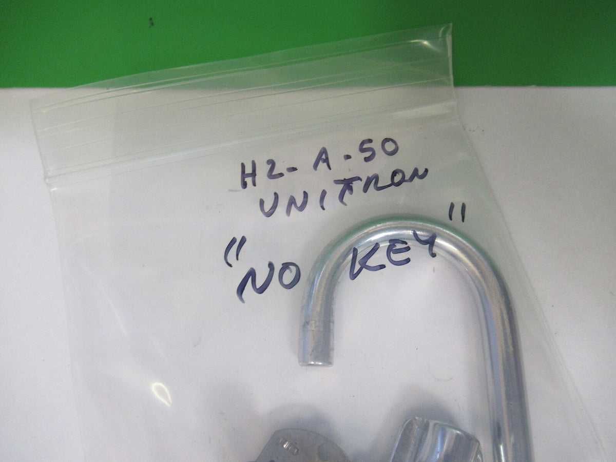UNITRON LOCK WITHOUT KEY + OTHERS PCS MICROSCOPE PART AS PICTURED &H2-A-50
