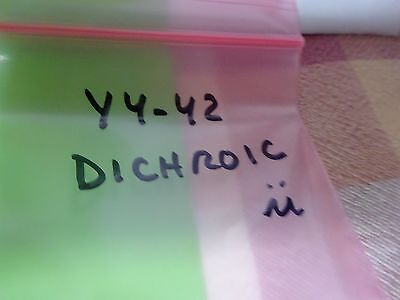 OPTICAL DICHROIC COATED MIRROR LASER OPTICS BIN#Y4-42