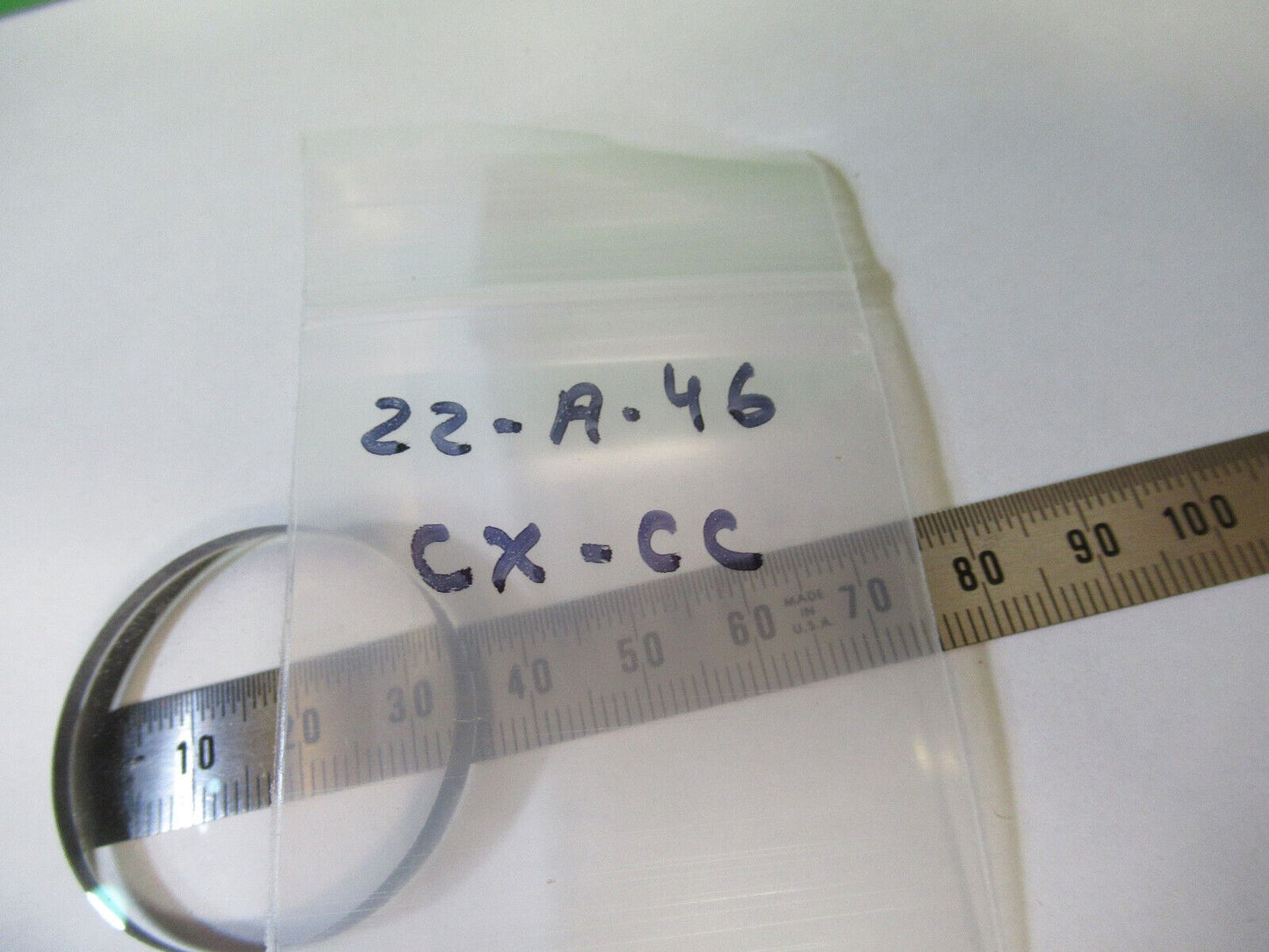 OPTICAL CONCAVE CONVEX GLASS LENS LASER OPTICS AS PICTURED #22-A-46