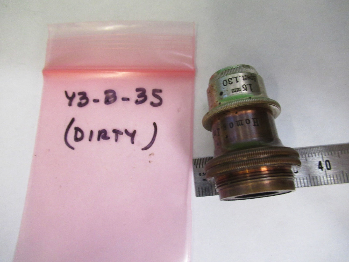 CARL ZEISS JENA GERMANY OBJECTIVE OPTICS MICROSCOPE PART AS PICTURED Y3-B-35