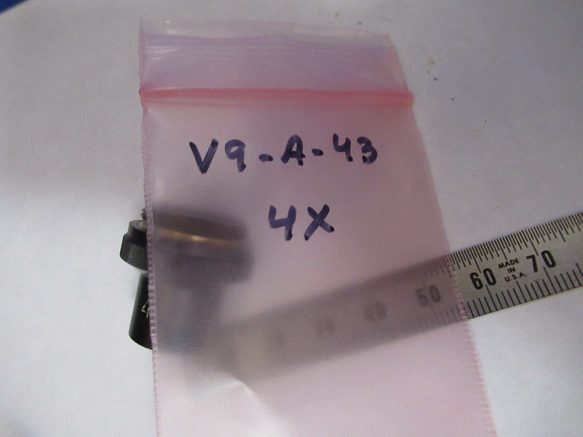 Wild Swiss Objective 4X Optics Microscope Part