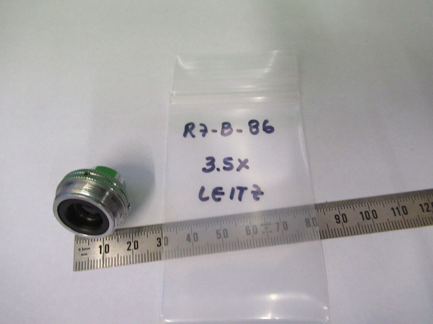 LEITZ WETZLAR OBJECTIVE 3.5X /170 OPTICS MICROSCOPE PART AS PICTURED #R7-B-86