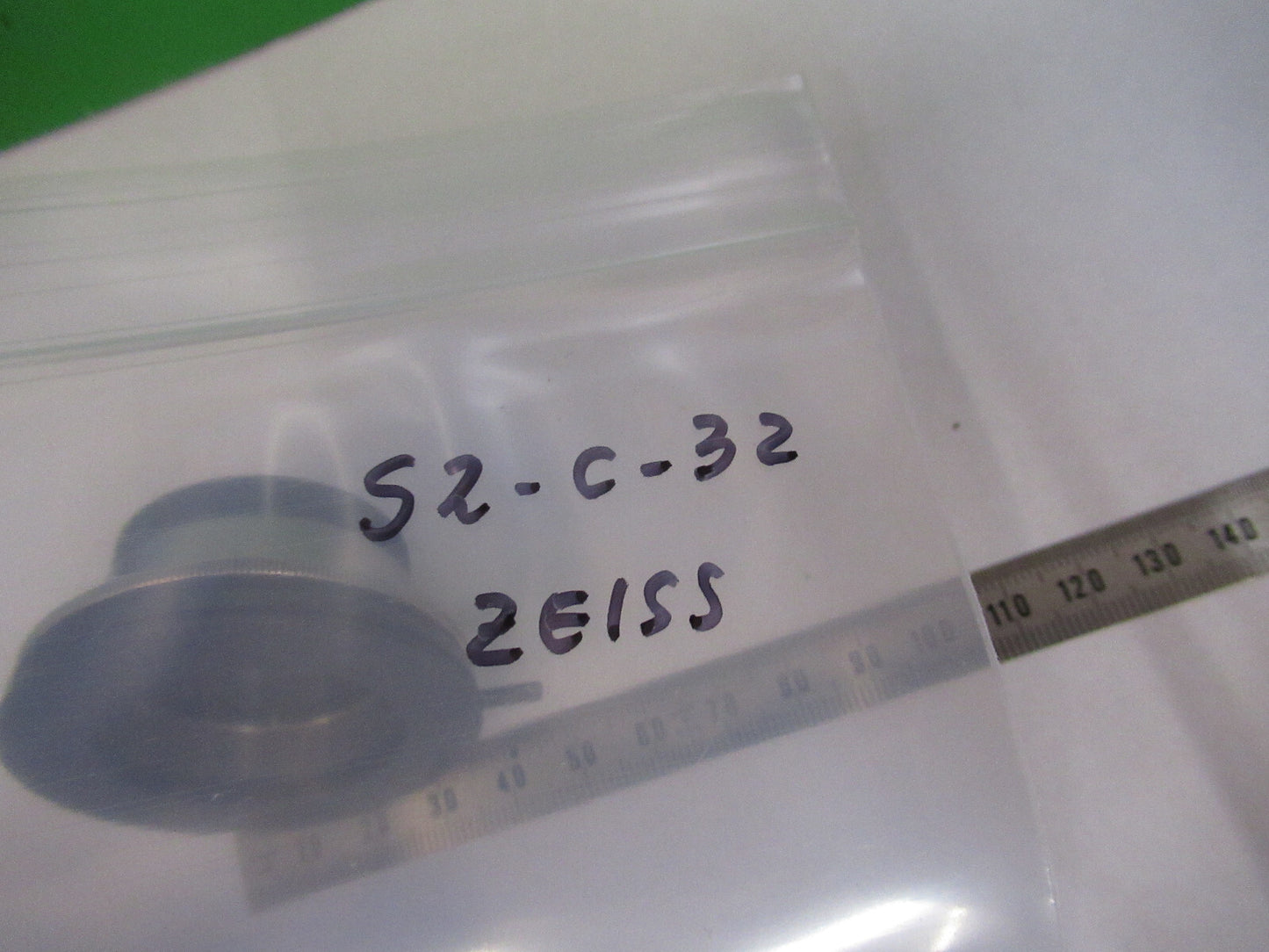 CARL ZEISS GERMANY CONDENSER + IRIS OPTICS MICROSCOPE PART AS PICTURED S2-C-32