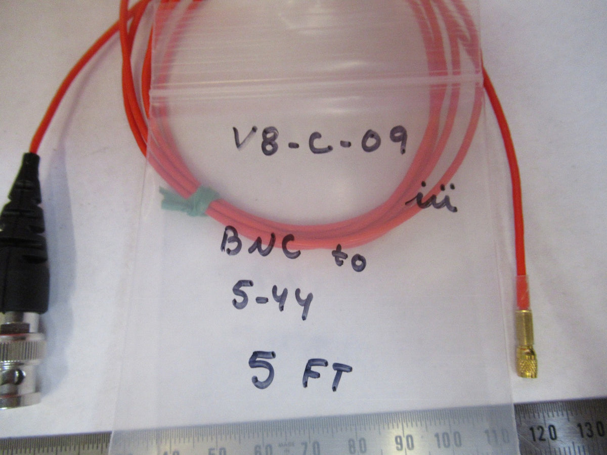 5 Feet Low Noise Cable 5-44 to BNC for Accelerometer Vibration Sensor