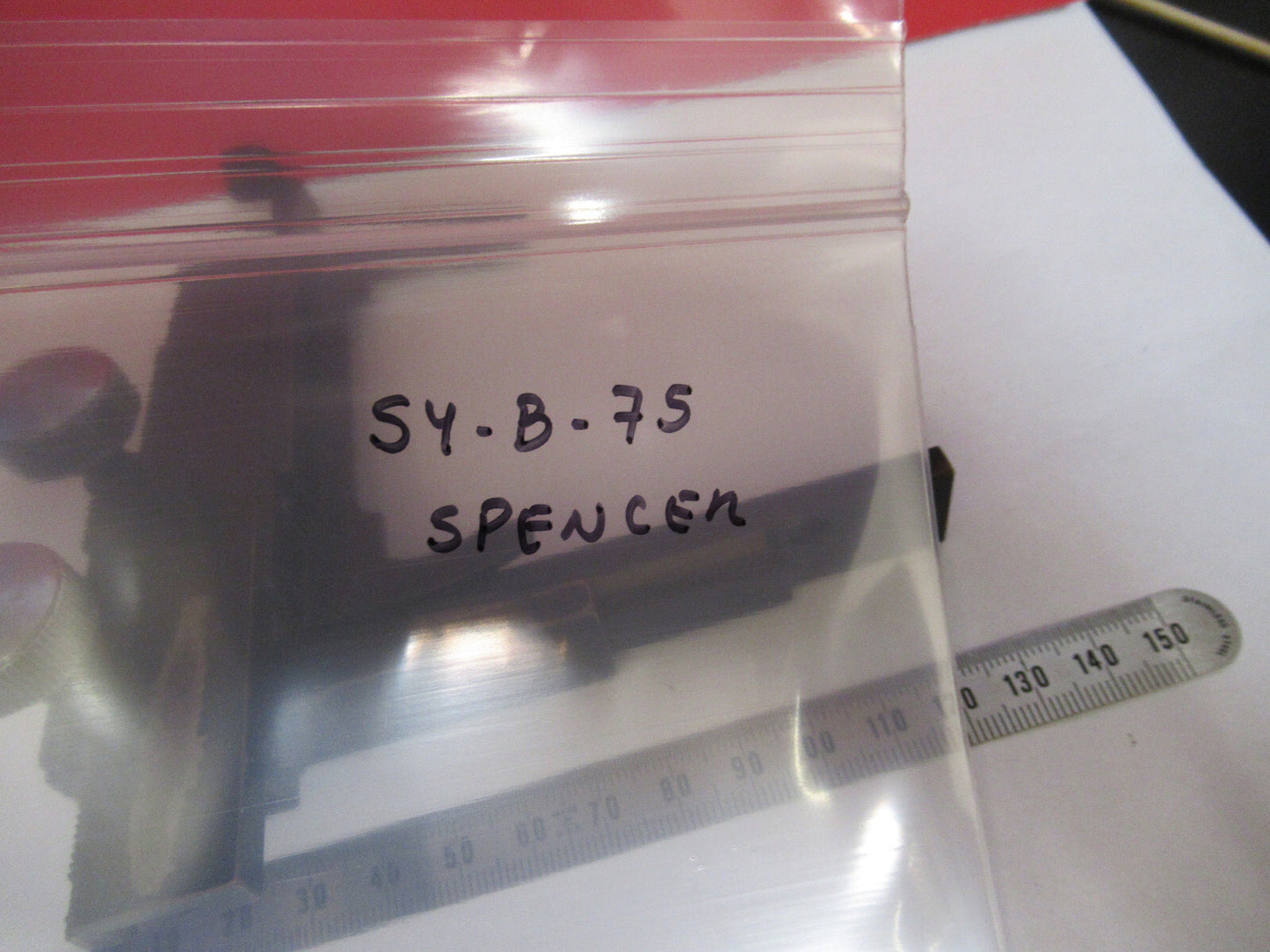 ANTIQUE XY STAGE CLIPS AO SPENCER MICROSCOPE PART AS PICTURED S4-B-75