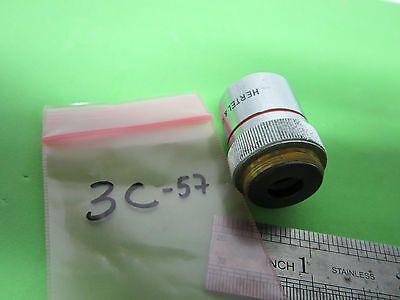 MICROSCOPE PART GERMANY OPTICS OBJECTIVE HERTEL REUSS 4X BIN#3C-57