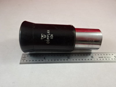 MICROSCOPE PART EYEPIECE OCULAR COMPLAN 10X OPTICS AS IS B#IL-2-38