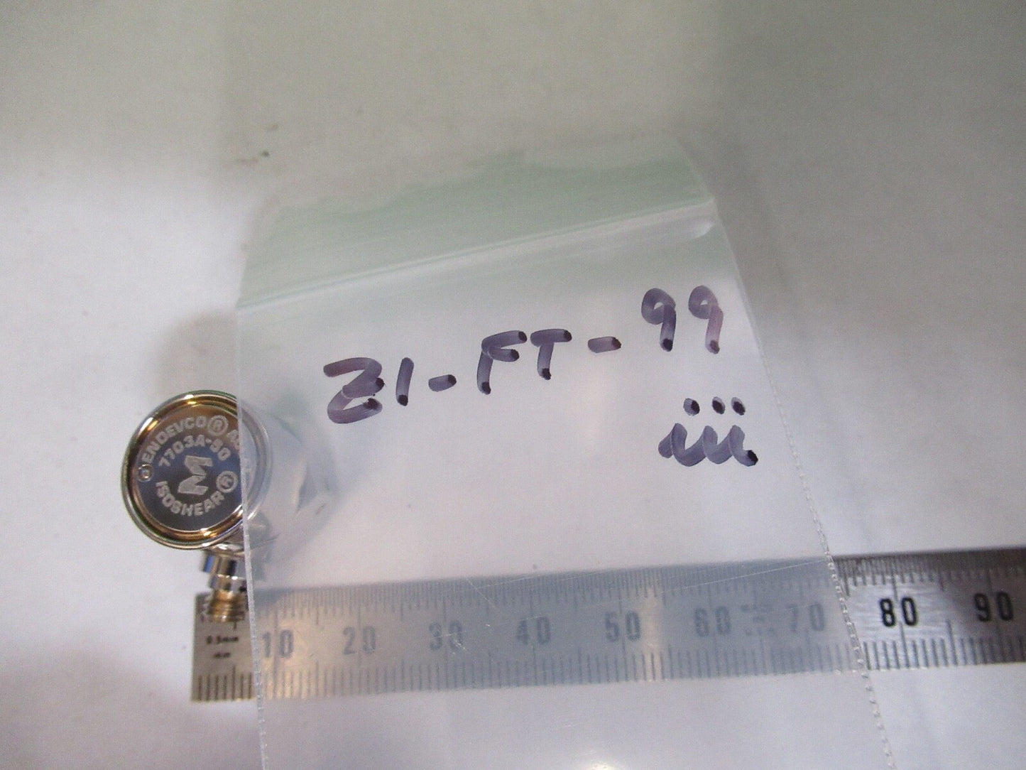 PCB ENDEVCO 7703A-50 SENSOR 50 pC/g ACCELEROMETER PIEZOELECTRIC Z1-FT-99