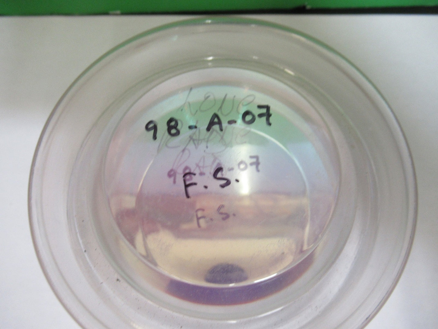 OPTICAL FLAT 532nm COATED FUSED SILICA PRO ZYGO LASER OPTICS AS PICTURED 98-A-07