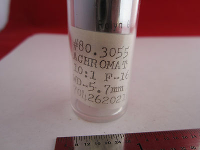 MIKROSKOPTEIL OBJEKTIV DEUTSCHLAND ACHROMAT OPTICS 10X BIN #7C