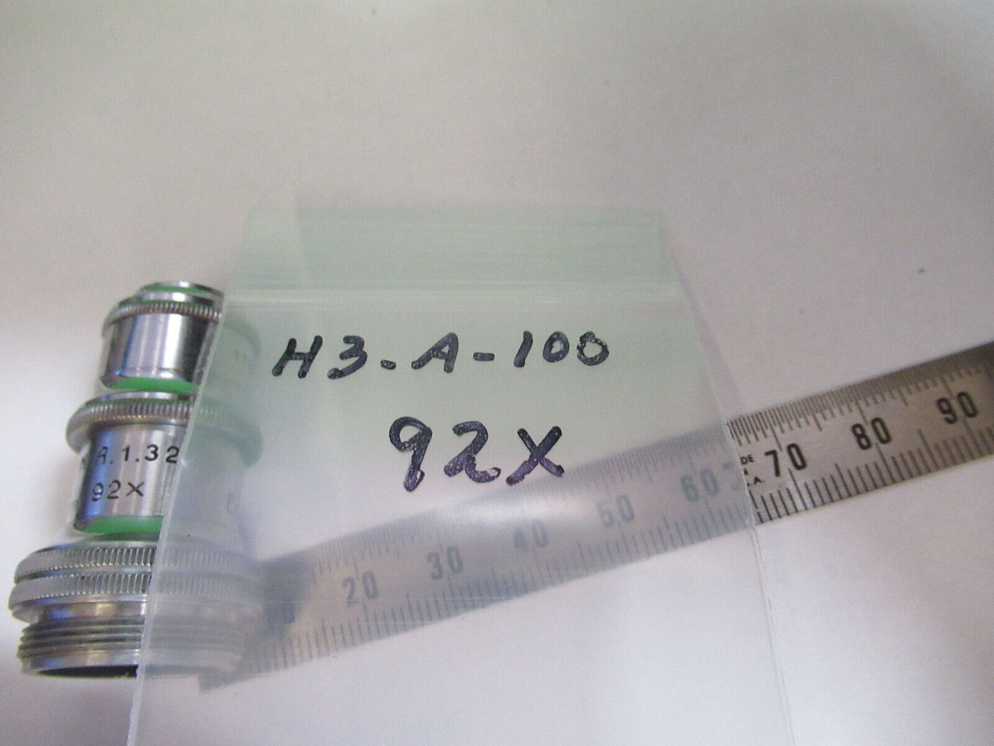 ANTIQUE BRASS ERNST LEITZ APO 92X OBJECTIVE MICROSCOPE AS PICTURED #H3-A-100