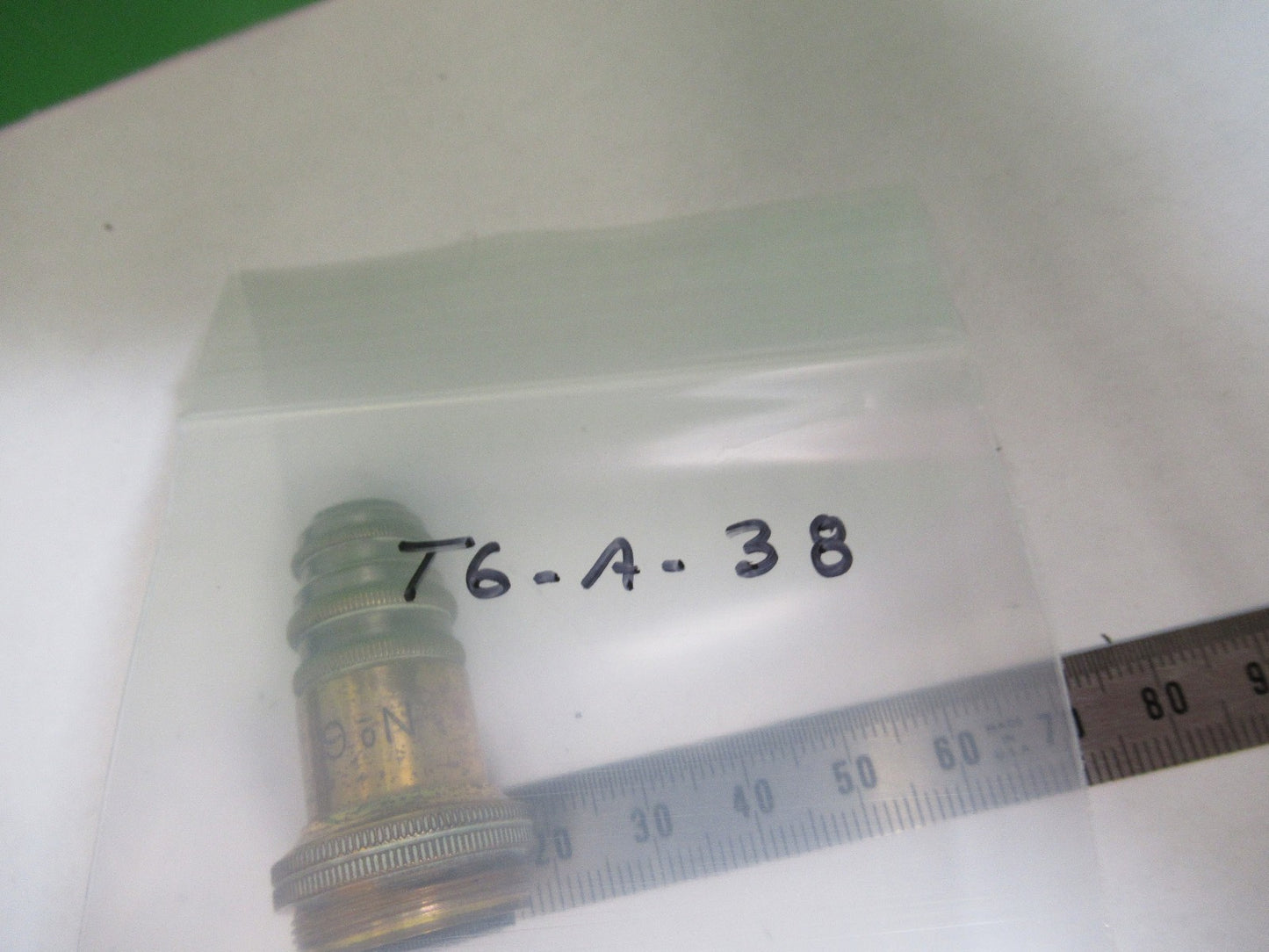 ANTIQUE BRASS REICHERT AUSTRIA OBJECTIVE MICROSCOPE PART AS PICTURED T6-A-38