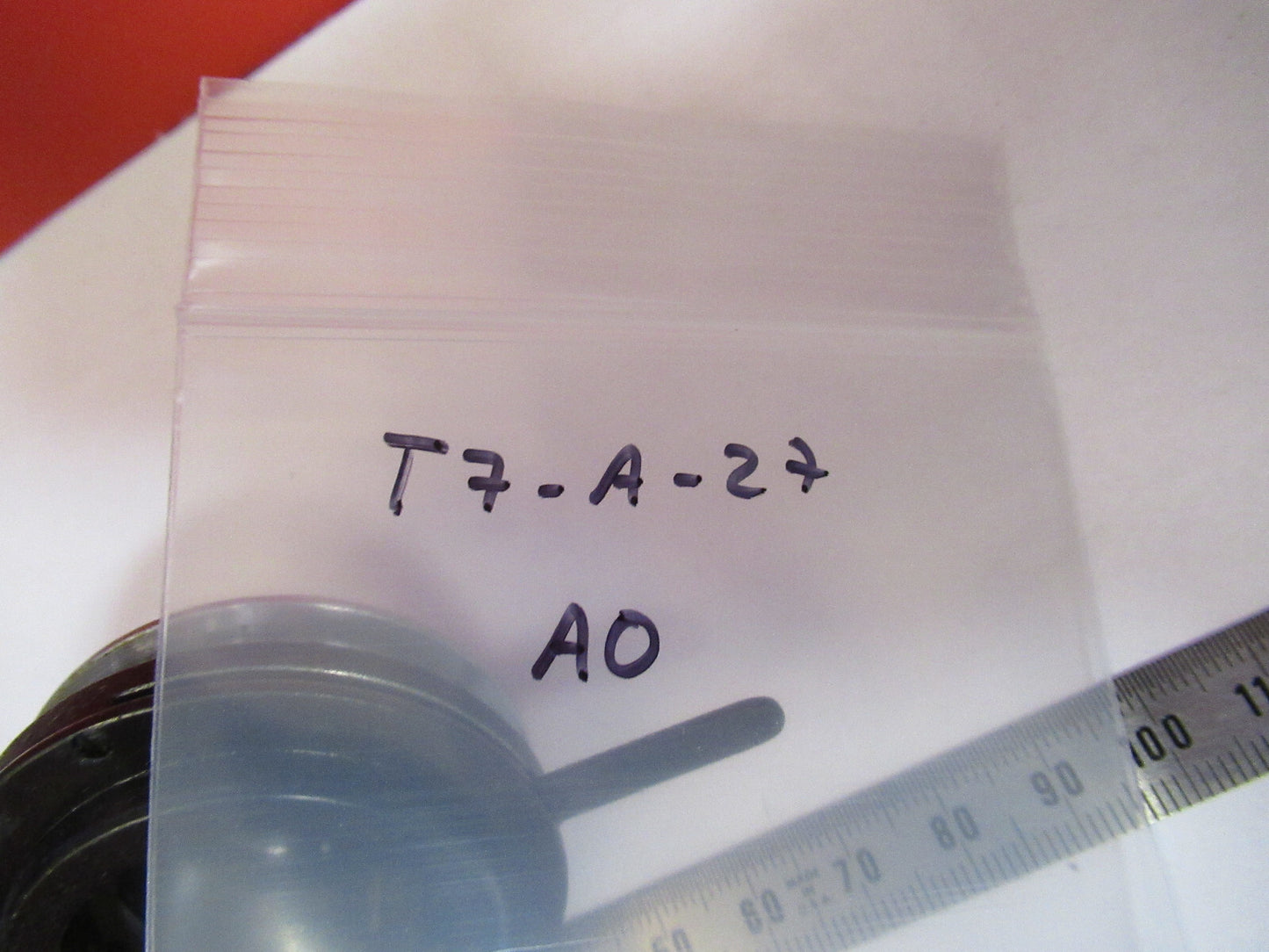 AO SPENCER ANTIQUE CONDENSER + IRIS OPTICS MICROSCOPE PART AS PICTURED T7-A-27