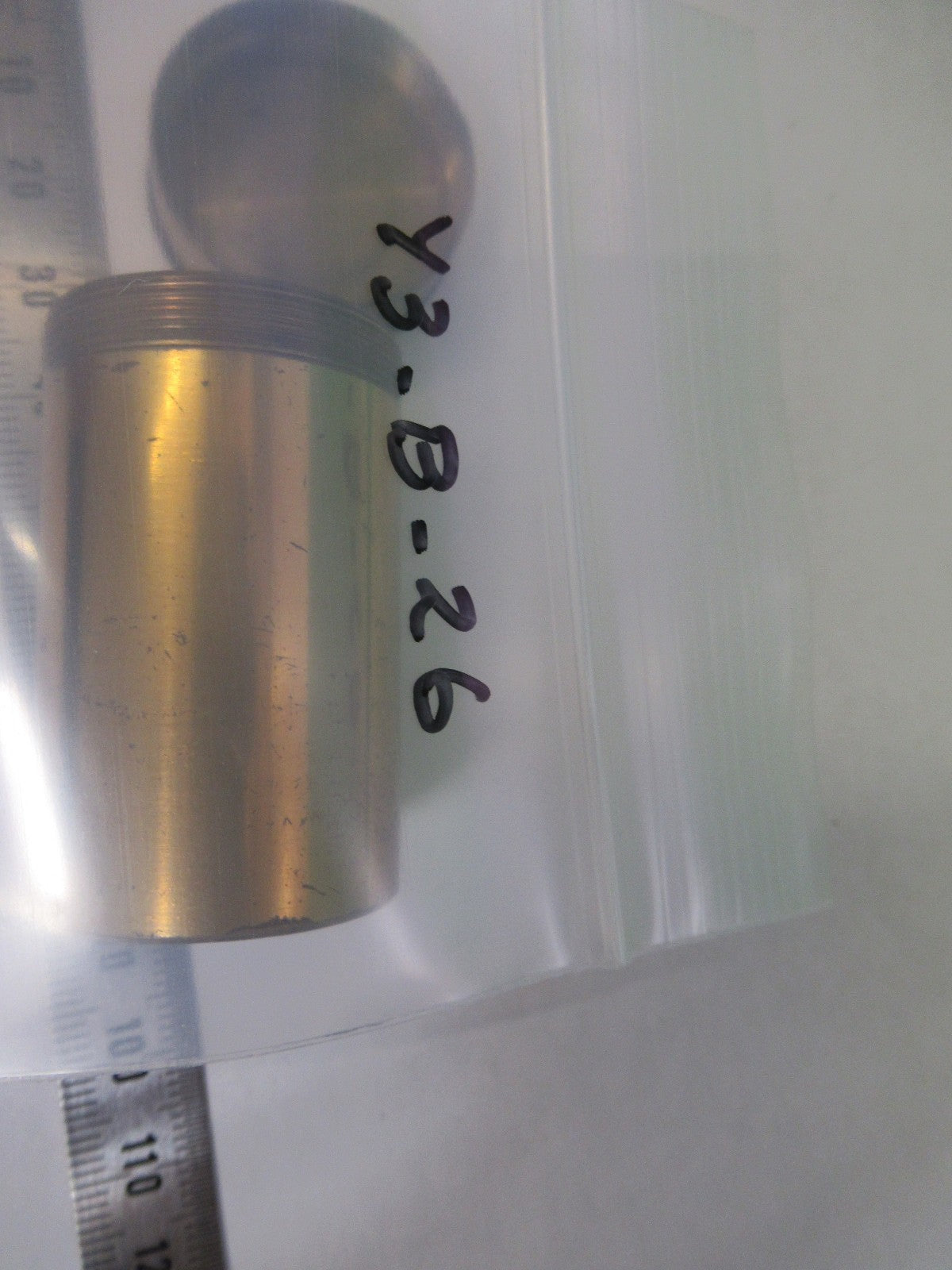 ANTIQUE BRASS EMPTY SMITH & BECK UK OBJECTIVE CANISTER MICROSCOPE PART Y3-B-26