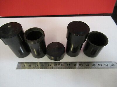 ANTIQUE LEITZ WETZLAR LOT PLASTIC CANISTERS MICROSCOPE PART AS PICTURED P8-A-108
