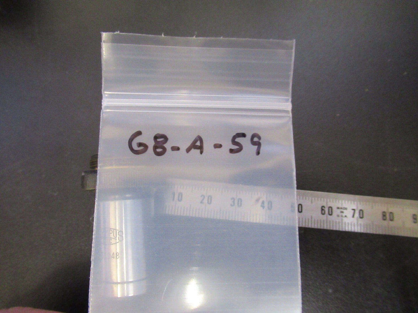 OLYMPUS JAPAN OBJECTIVE C 100X LENS MICROSCOPE PART AS PICTURED G8-A-59