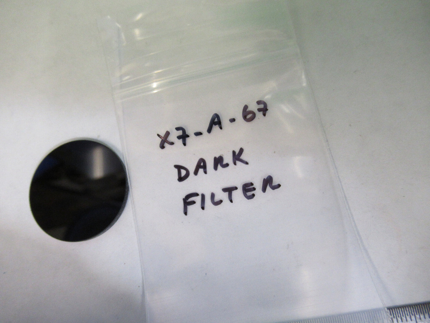 OPTICAL SCHOTT DARK FILTER OPTICS as pictured X7-A-67