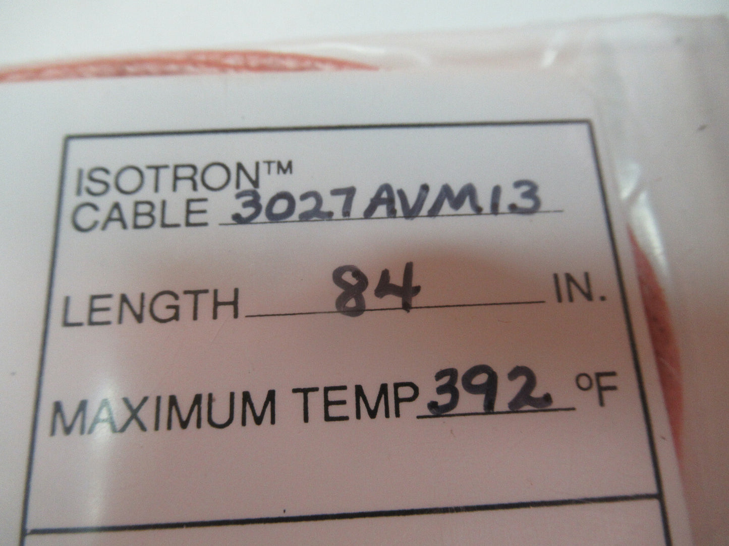 MEGGITT ENDEVCO CABLE 3027AVM13 1/4-28 for 4-pin TRIAXIAL ACCELEROMETER &17-B-55