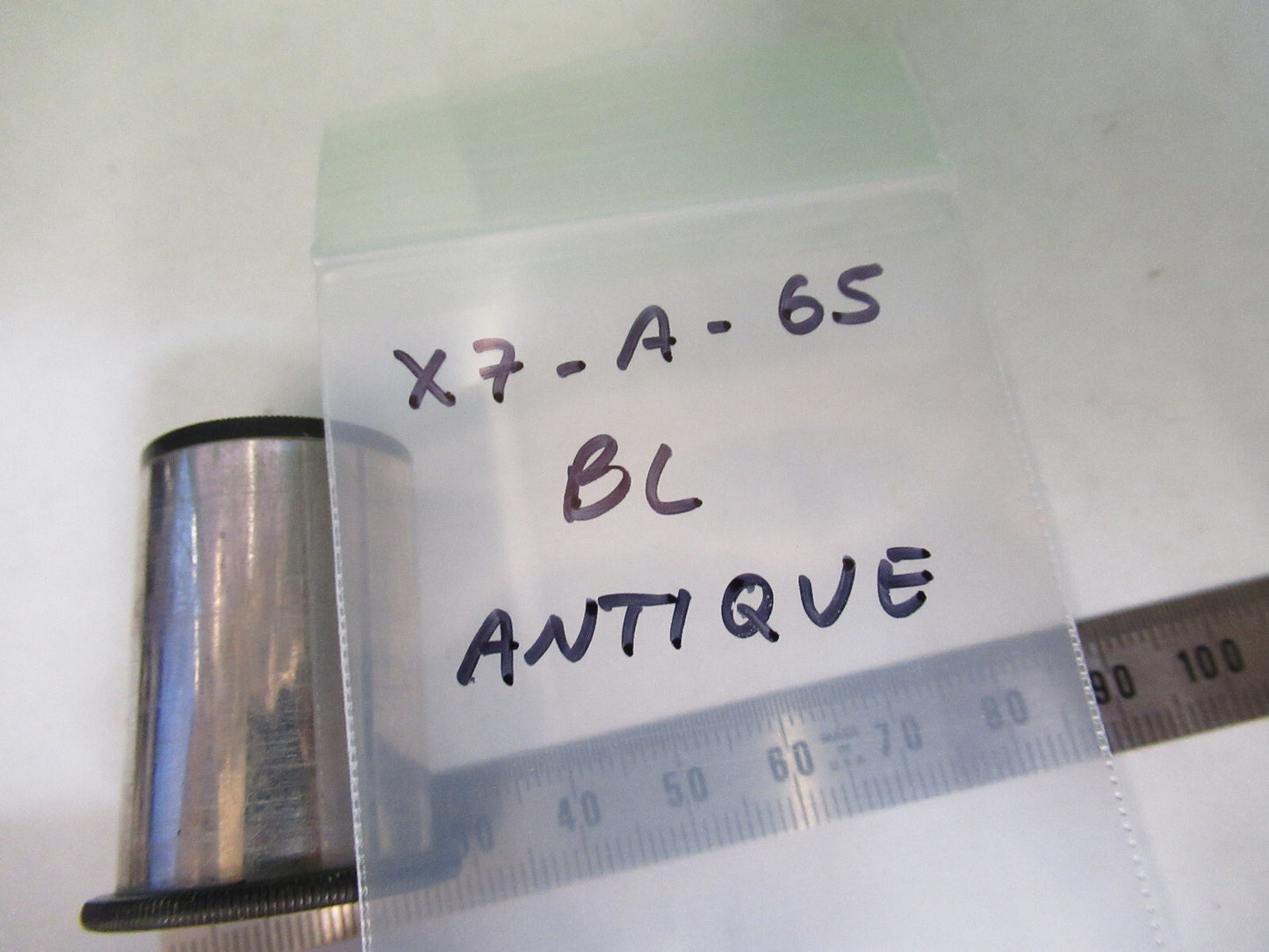 ANTIQUE 10X BAUSCH LOMB EYEPIECE LENS OCULAR MICROSCOPE PART as pictured X7-A-65